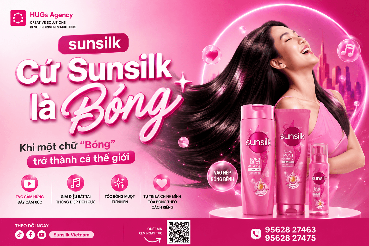 Sunsilk “Cứ Sunsilk là Bóng”: Khi một chữ “Bóng” trở thành cả thế giới