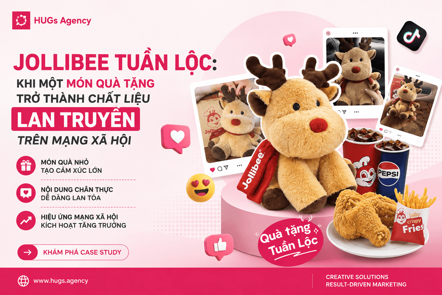 Jollibee Tuần Lộc: Khi một món quà tặng trở thành chất liệu lan truyền trên mạng xã hội