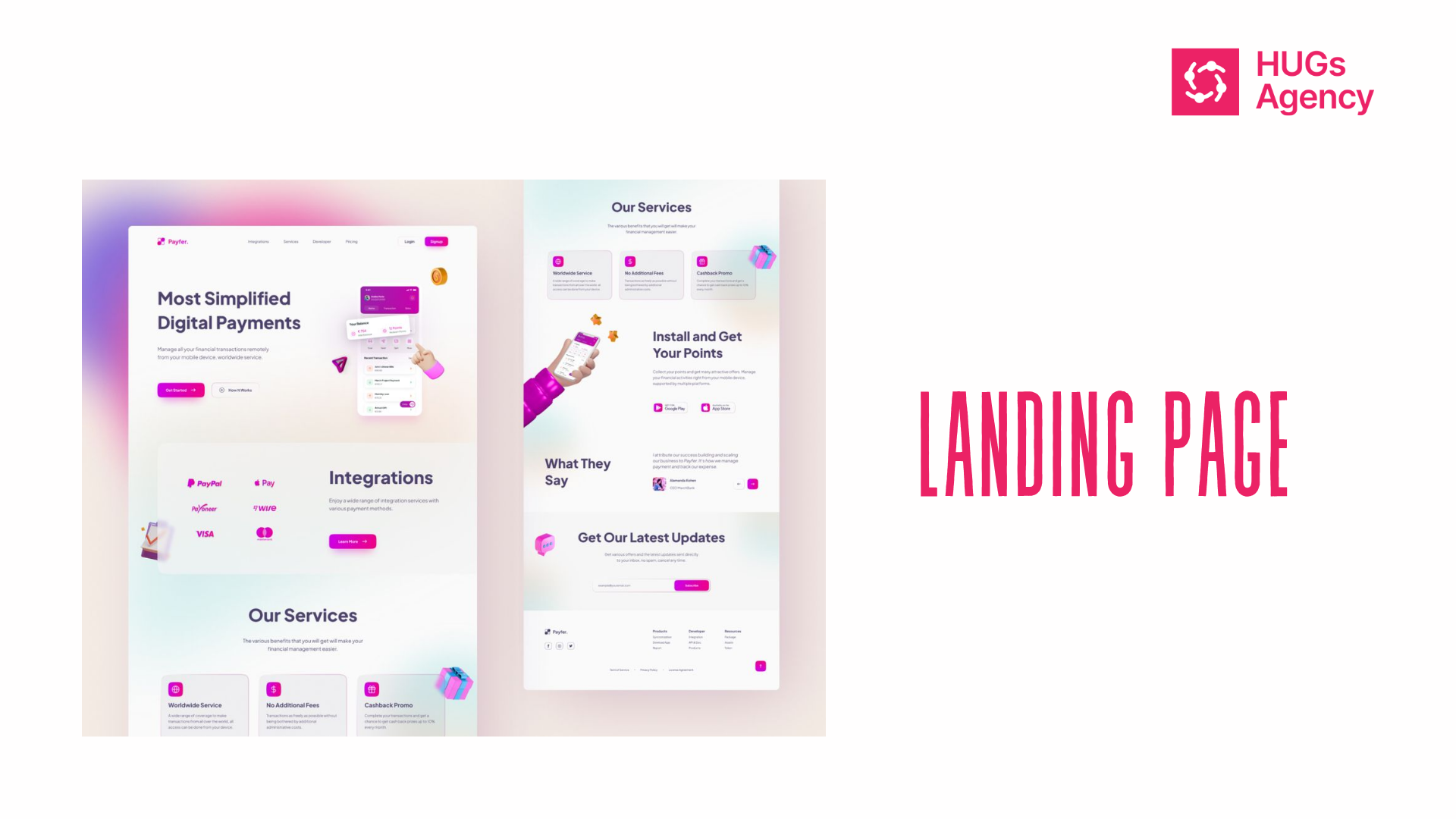 Landing page hay blog