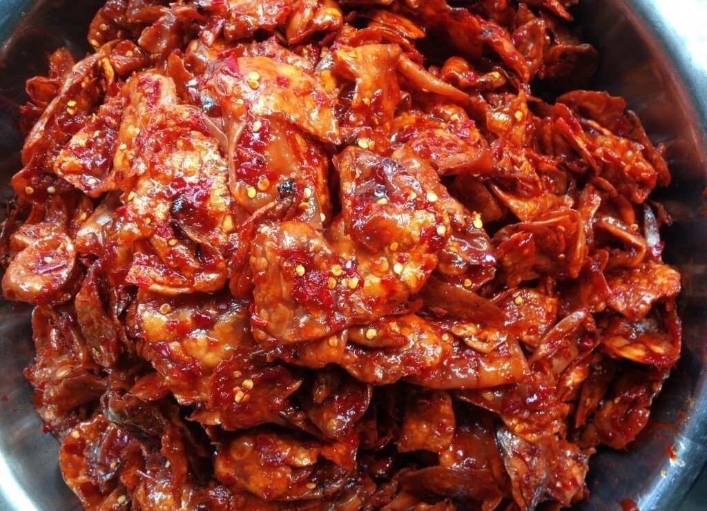 mực rim me Đà Nẵng sốt me chua ngọt đậm đà mua tại Chợ Hàn